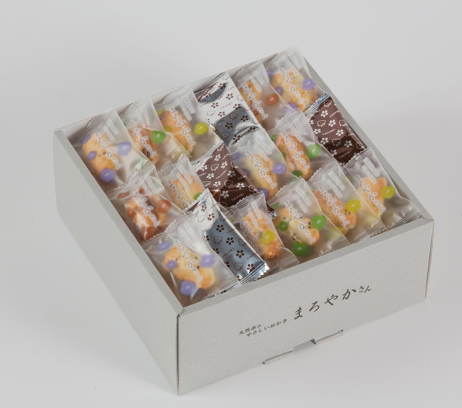 Amazon.co.jp: 天然水おかき まろやかさん 個包装210g 3種の味